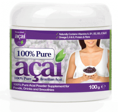 acai powder tub