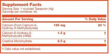 hmb+ creatine ingredients