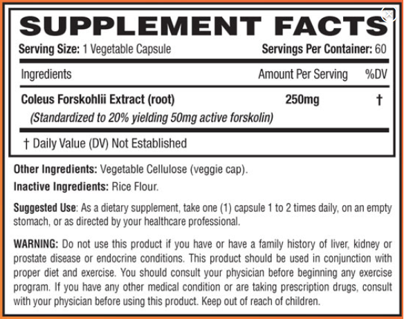 forskolin 50