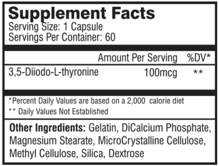 Thyro-T2 ingredients