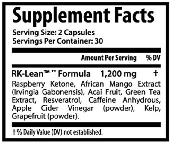 Lipo-Lean ingredients