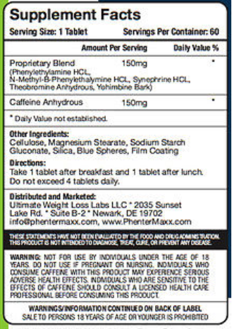 phentermaxx ingredients