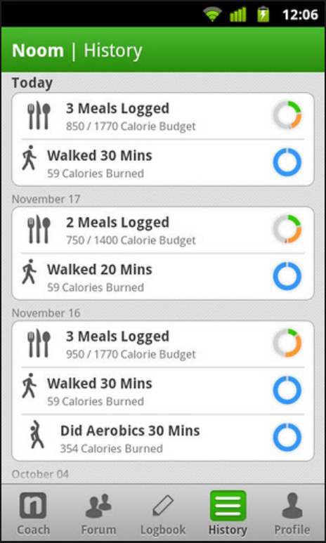 noom app screenshot