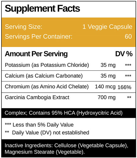 garcinia cambogia plus ingredients