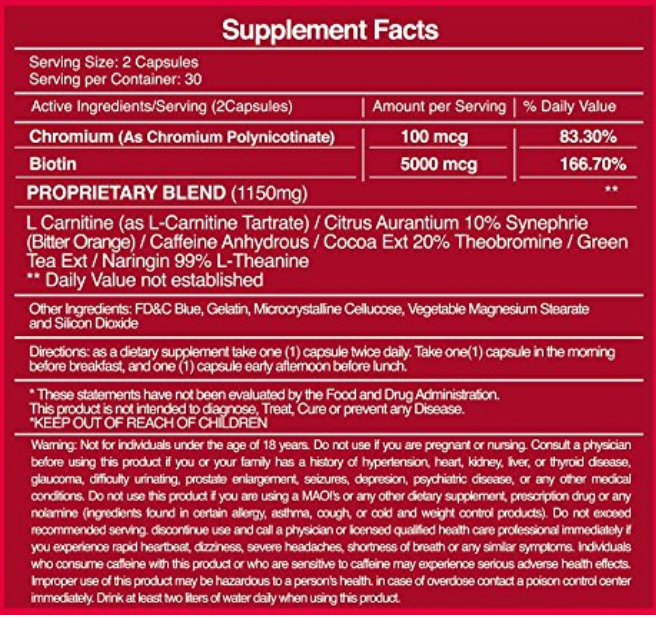 supreme alpha for women fat burner ingredients