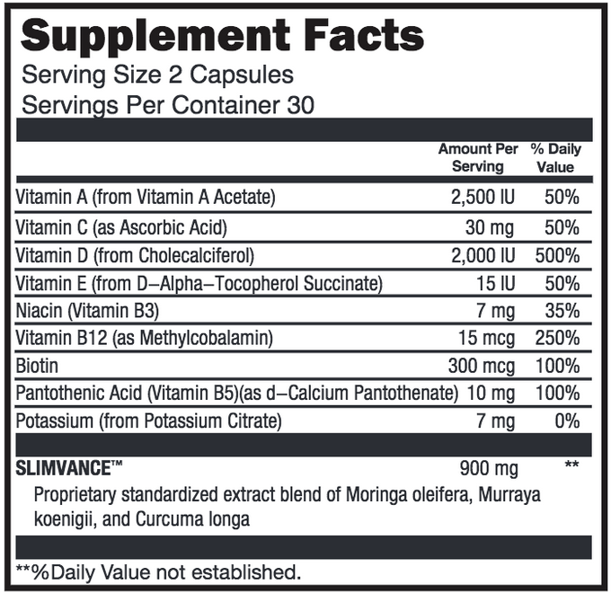 NatureThin ingredients