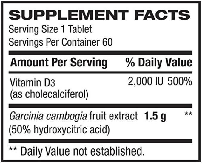 Pro-Nutra Garcinia ingredients