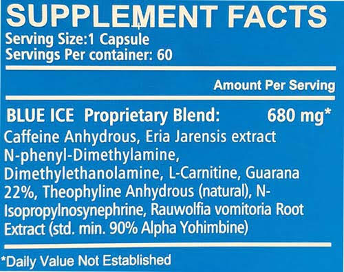 blue ice ingredients