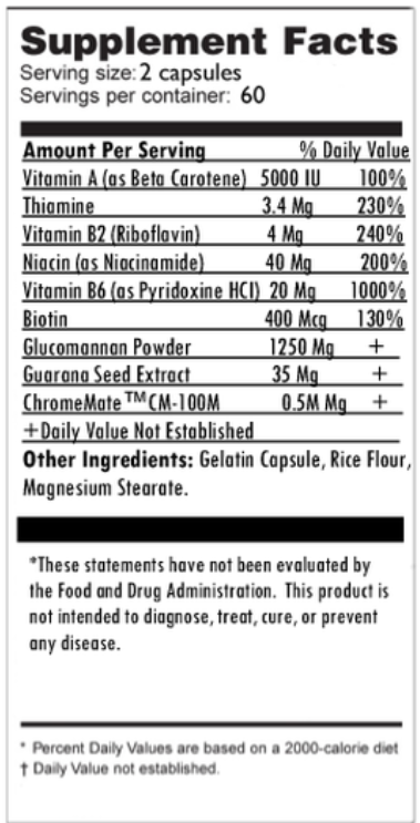 chromemate ingredients
