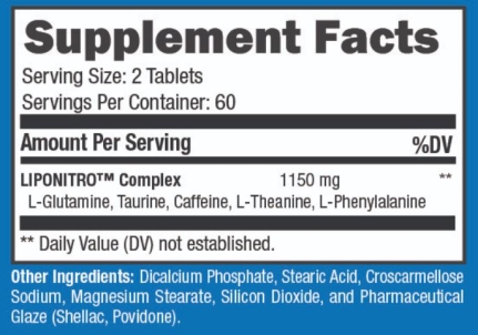 LipoNitro ingredients